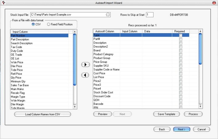 Data Import Program